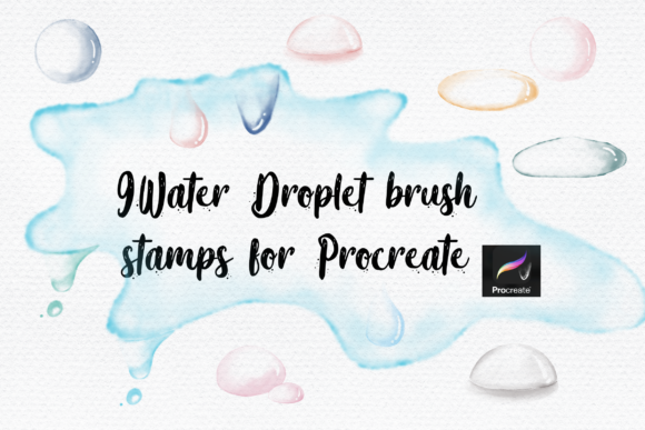 Download Water Droplet Brush Stamps Procreate - Brush Collection