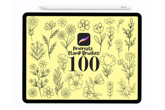 Download 100 Botanical Brushes - Brush Collection