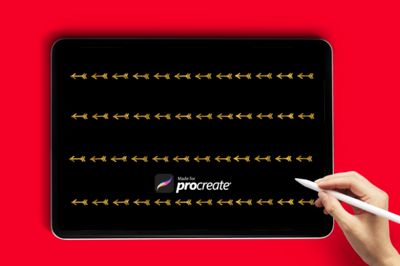 Download Valentine’s Arrow Line Procreate Brush - Brush Collection