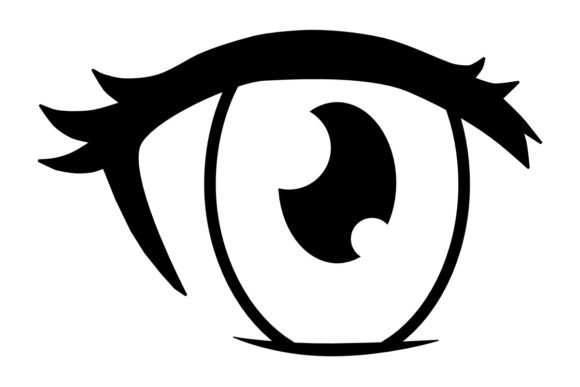 Download Female Anime Eye Procreate Brush Stamp - Brush Collection