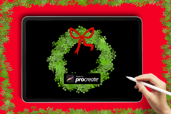 Download Wreath Procreate Brush | Christmas Wreat - Brush Collection