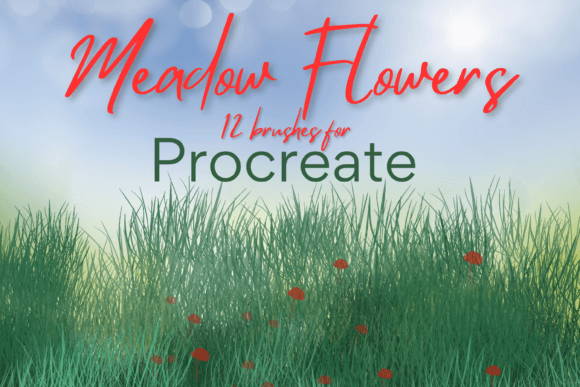 Download Procreate Meadow Flower Brushes X 12 - Brush Collection