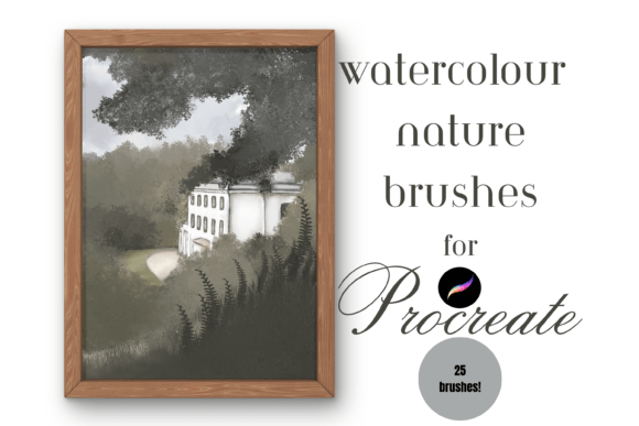 Download Watercolour Nature Brushes Procreate X25 - Brush Collection