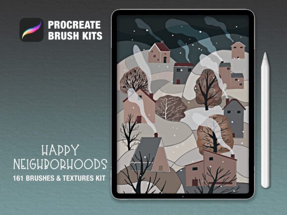 Download Procreate Happy Neighborhoods Brushset - Brush Collection