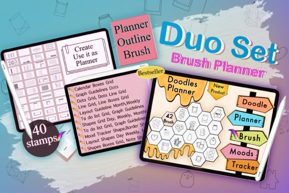Download Procreate Planner Brush Stamp - Brush Collection