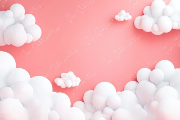 Download Dreamy Soft Clouds in a Pastel Peach - Soft clouds Collection