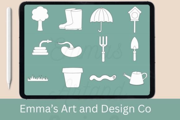 Download Spring Garden Procreate Stamp Brushes - Brush Collection