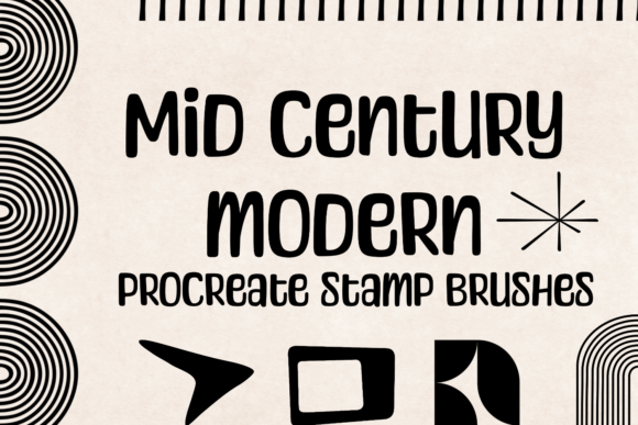 Download Mid Century Modern | Procreate Brushes - Brush Collection