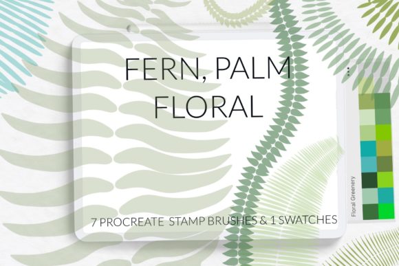 Download Fern Palm Procreate Brushes Exotic Jungl - Brush Collection