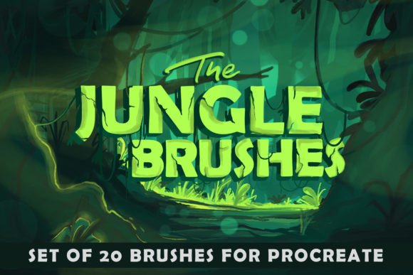 Download The JUNGLE: PROCREATE BRUSHES - Brush Collection