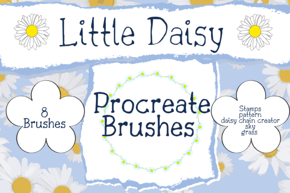 Download Little Daisy Procreate Brush Set - Brush Collection