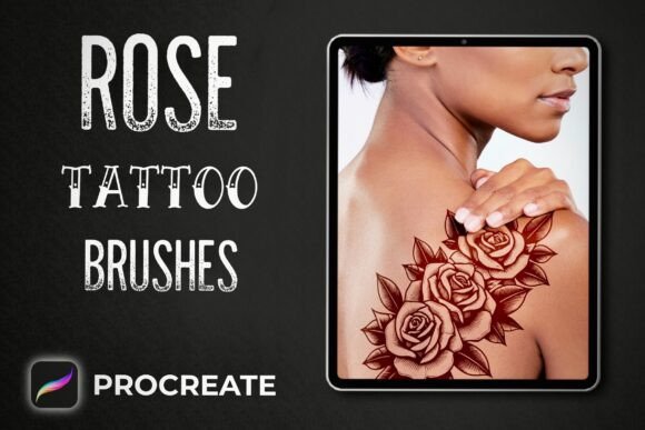 Download Rose Tattoo Brushes - Procreate - Brush Collection
