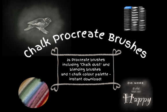 Download Chalk Brushes/Palette for Procreate - Brush Collection