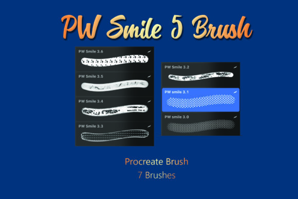 Download Pw Smile 5 Procreate Glitter Brush - Brush Collection