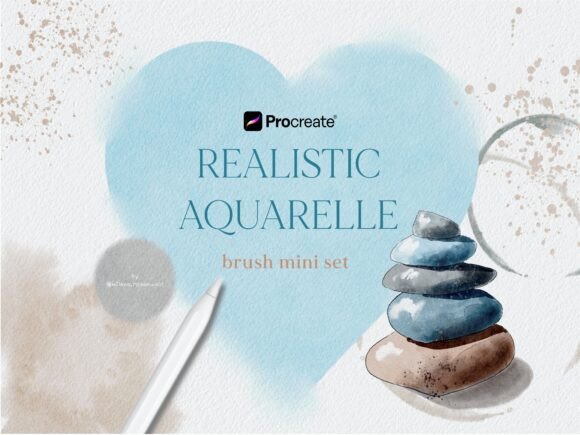 Download Realistic Watercolor Brush for Procreate - Brush Collection