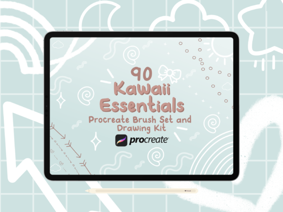 Download Kawaii Essentials Procreate Brush Set - Brush Collection