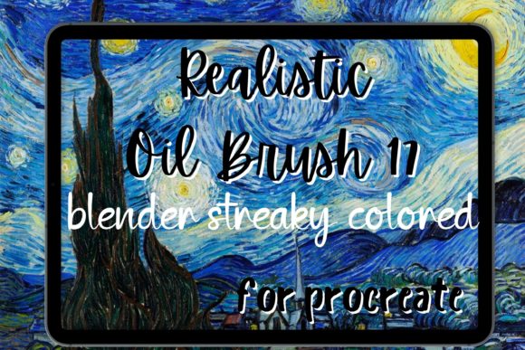 Download Procreate Oil Brush 16 Streaky Colored B - Brush Collection