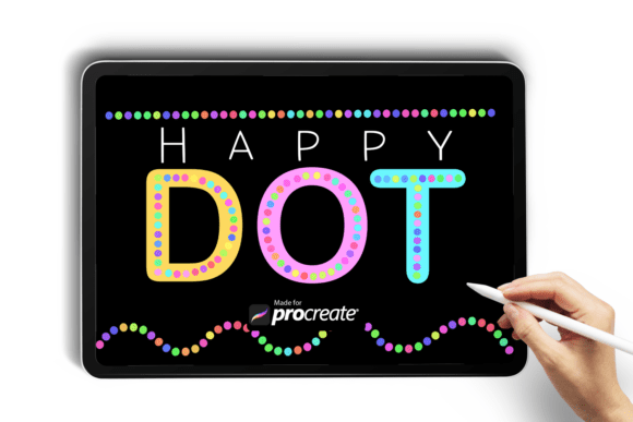 Download Color Dot Line Procreate Brush - Brush Collection