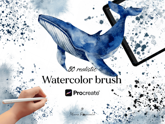 Download Realistic Watercolor Brush for Procreate - Brush Collection