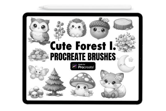 Download Cute Forest Procreate Brushes - Brush Collection
