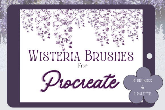 Download Procreate Wisteria Brushes &amp; Palette - Brush Collection