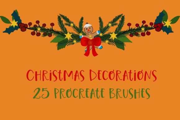 Download Christmas Decorations Procreate Brushset - Brush Collection