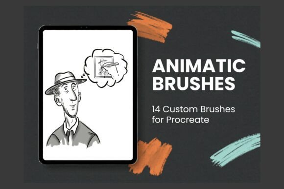 Download Animatic Procreate Brushes X 14 - Brush Collection
