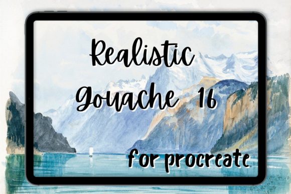 Download Procreate Gouache Brush 16 Smooth Wet on - Brush Collection