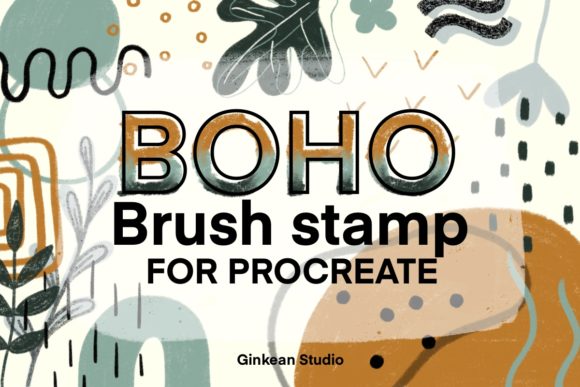 Download Abstract Shape Brush Stamp for Procreate - Brush Collection