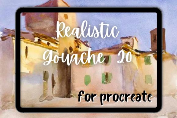 Download Procreate Gouache Brush 20 Streaky Dry - Brush Collection