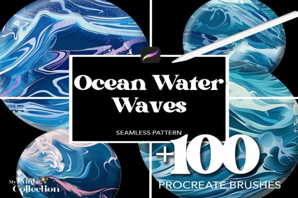Download 100+ Procreate Water Ocean Waves Brushes - Brush Collection