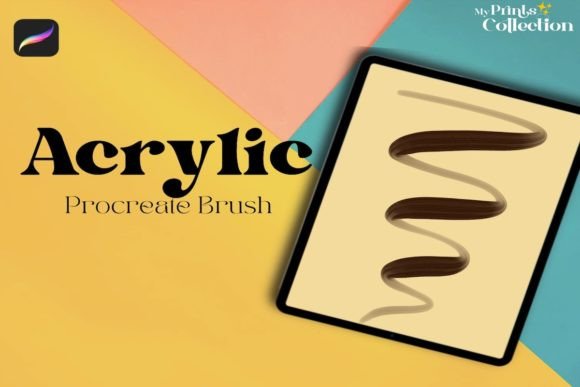 Download Acrylic Calligraphy Procreate Brush - Brush Collection