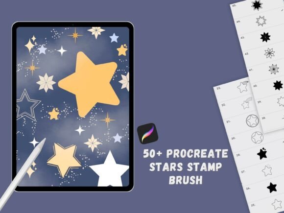 Download Procreate Star Stamps Brushes - Brush Collection