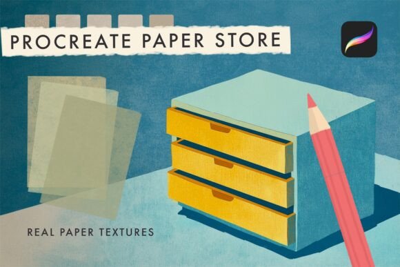 Download Paper Store - Procreate Texture Brushes - Brush Collection