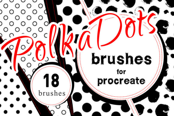 Download Polka Dots Procreate Brush Set - Brush Collection