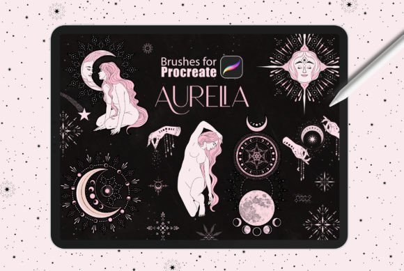 Download Procreate - Aurelia - 145 Brushes, Witch - Brush Collection