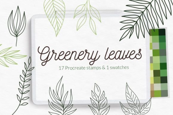Download Greenery Leaves Stamps Brushes - Brush Collection
