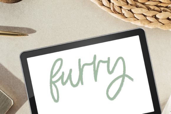 Download Furry Animal Procreate Lettering Brush - Brush Collection