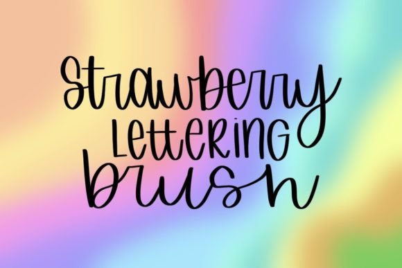Download Procreate Lettering Brush Strawberry - Brush Collection