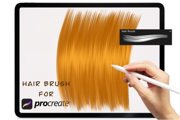 Download Hair Brush for Procreate - Brush Collection