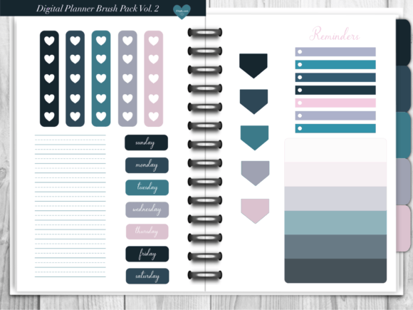 Download Procreate Planner Brush Pack - Brush Collection