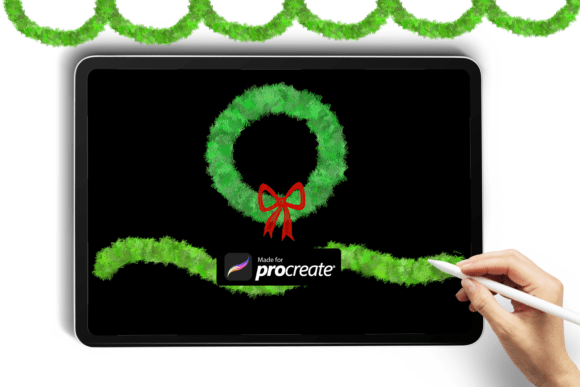 Download Wreath Procreate Brush | Christmas Wreat - Brush Collection