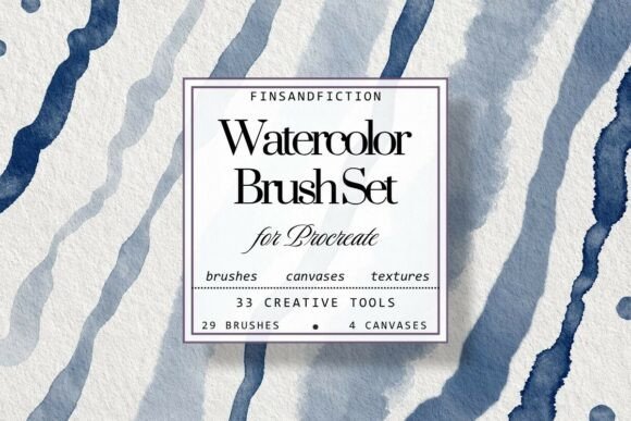 Download Wet Watercolor Procreate Brush Set - Brush Collection
