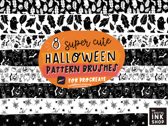 Download &nbsp;Halloween Procreate Pattern Brushes - Brush Collection