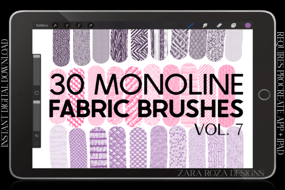 Download Procreate Fabric Texture Brushes Vol. 7 - Brush Collection