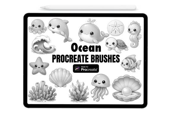 Download Cute Ocean Procreate Brushes - Brush Collection