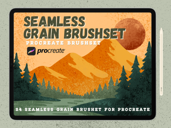 Download Seamless Grain Procreate Brushset - Brush Collection