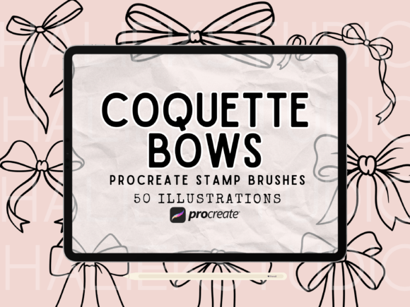 Download Coquette Bows Procreate Brush Set - Brush Collection