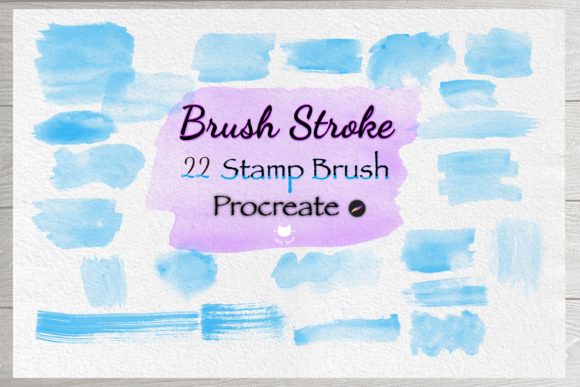 Download Watercolor Brush Stroke Stamp Procreate - Brush Collection