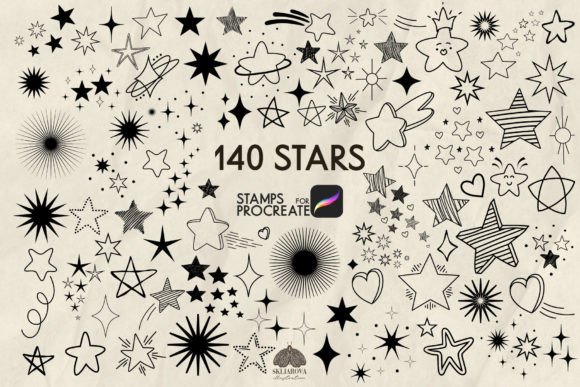Download Stars Procreate Stamp Brushes - Brush Collection